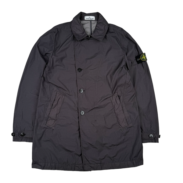 Stone Island 2021  Graphite Naslan Light Watro Double Breasted Lightweight Jacket - Large