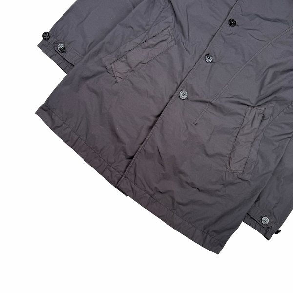 Stone Island 2021  Graphite Naslan Light Watro Double Breasted Lightweight Jacket - Large