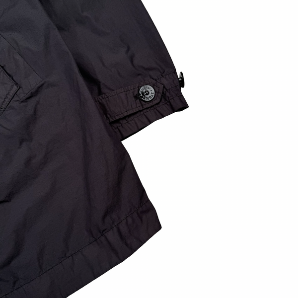 Stone Island 2021  Graphite Naslan Light Watro Double Breasted Lightweight Jacket - Large