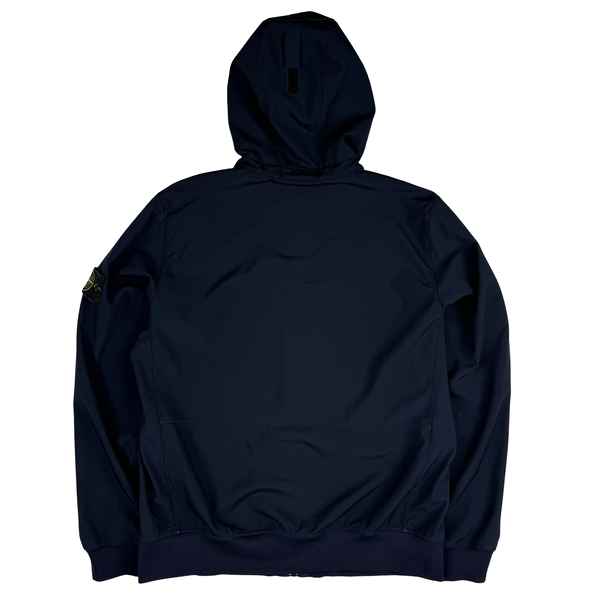 Stone Island 2017 Navy Blue Light Soft Shell R Jacket - XL