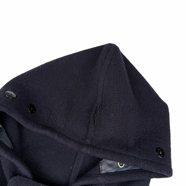 Stone Island Green Edge Vintage Wool Duffle Coat - Medium