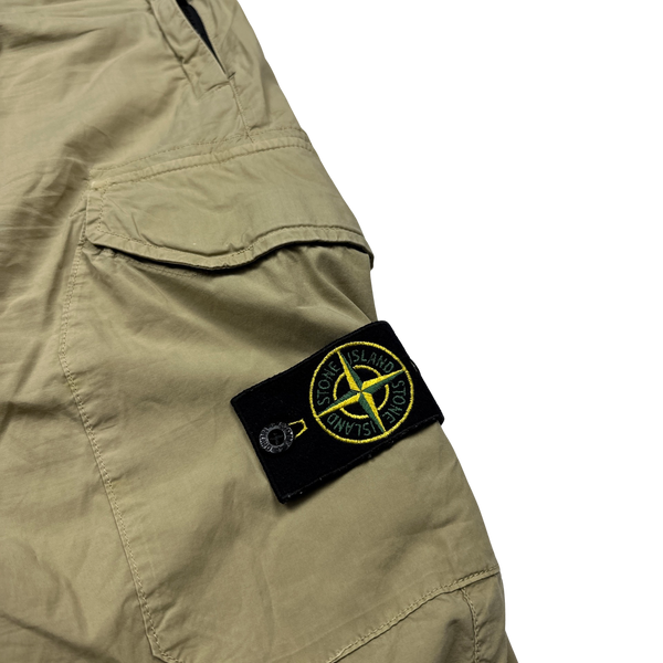Stone Island 2022 Beige Parachute Cargo Trousers - 33"