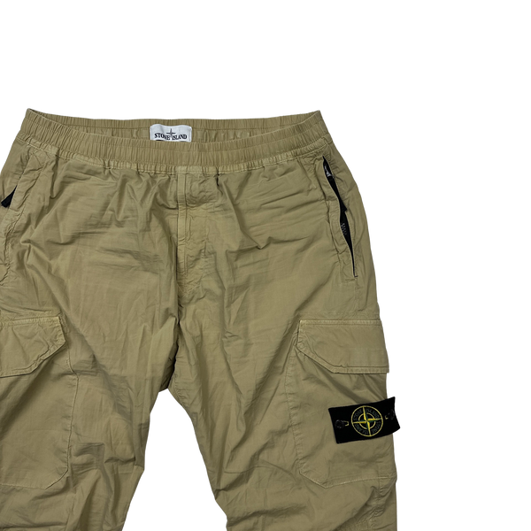 Stone Island 2022 Beige Parachute Cargo Trousers - 33"