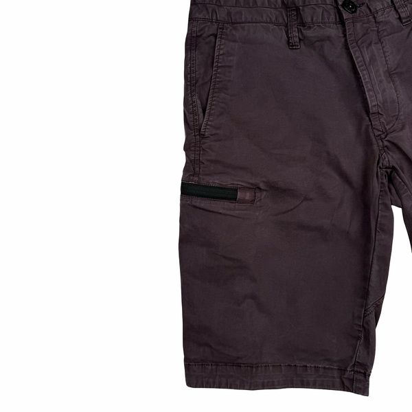 Stone Island 2018 Burgundy Cargo Shorts - 29"
