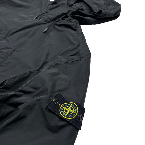 Stone Island 2018 Black Micro Reps Parka Jacket - XXL