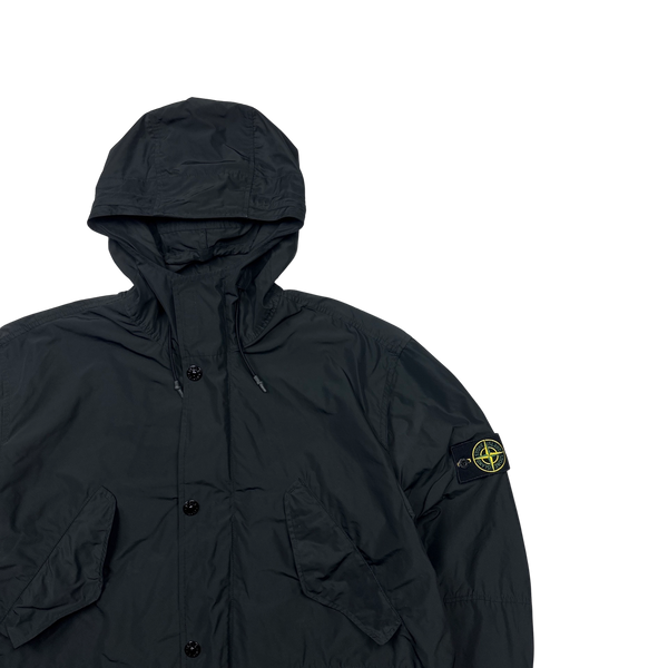 Stone Island 2018 Black Micro Reps Parka Jacket - XXL