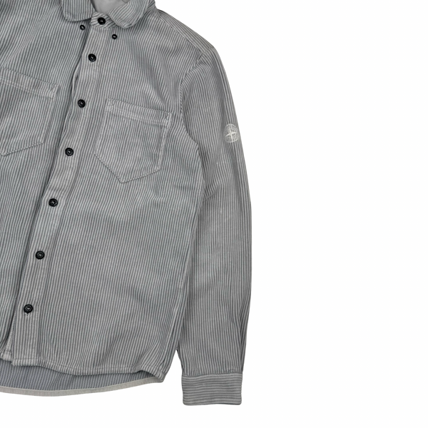 Stone Island 2018 Grey Cotton Corduroy Overshirt - Small