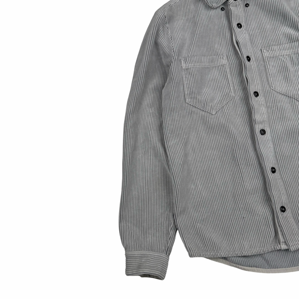 Stone Island 2018 Grey Cotton Corduroy Overshirt - Small