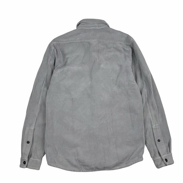 Stone Island 2018 Grey Cotton Corduroy Overshirt - Small