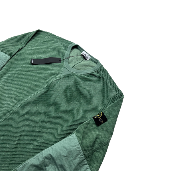 Stone Island 2022 Green Corduroy 400 Pullover - XXL