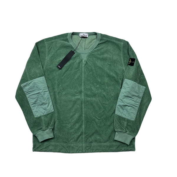 Stone Island 2022 Green Corduroy 400 Pullover - XXL