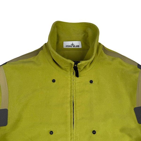 Stone Island Translucent Cover Moleskin Short Parka Green - Large
