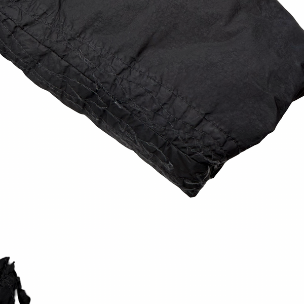 Stone Island 2022 Black Garment Dyed Crinkle Reps R-NY Down TC Puffer - Large