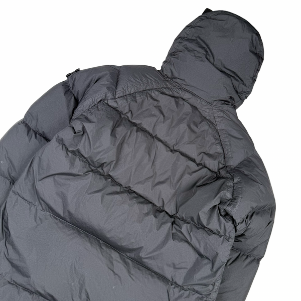 Stone Island 2022 Black Garment Dyed Crinkle Reps R-NY Down TC Puffer - Large