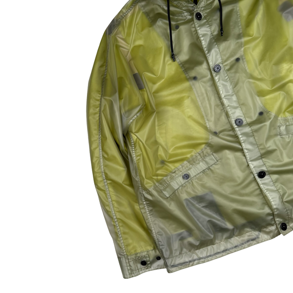 Stone Island Translucent Cover Moleskin Short Parka Green - Large