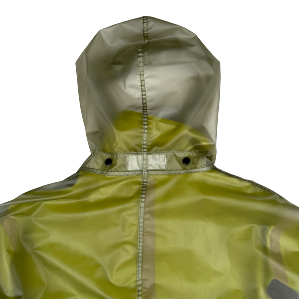 Stone Island Translucent Cover Moleskin Short Parka Green - Large