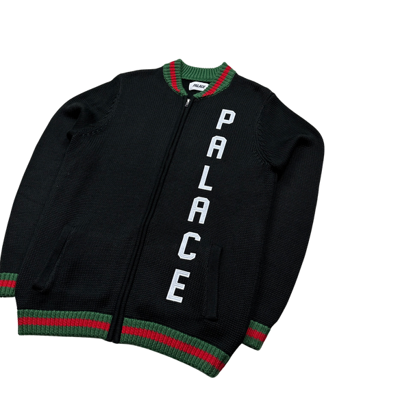 Palace 'Gucci' Zipped Knitted Jumper - Large