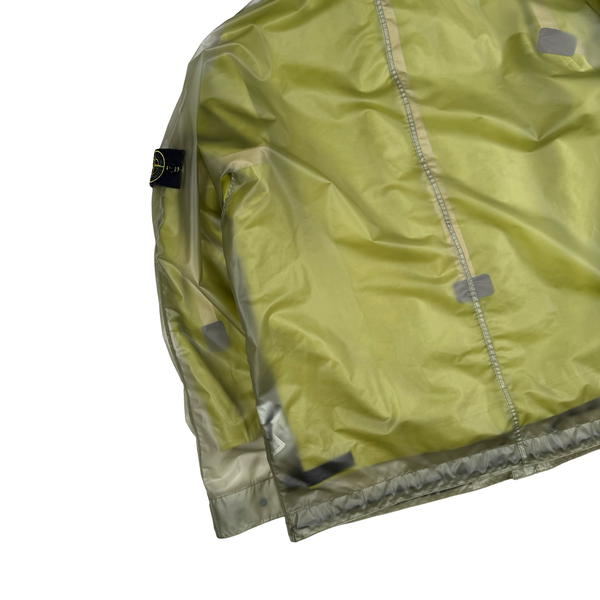 Stone Island Translucent Cover Moleskin Short Parka Green - Large