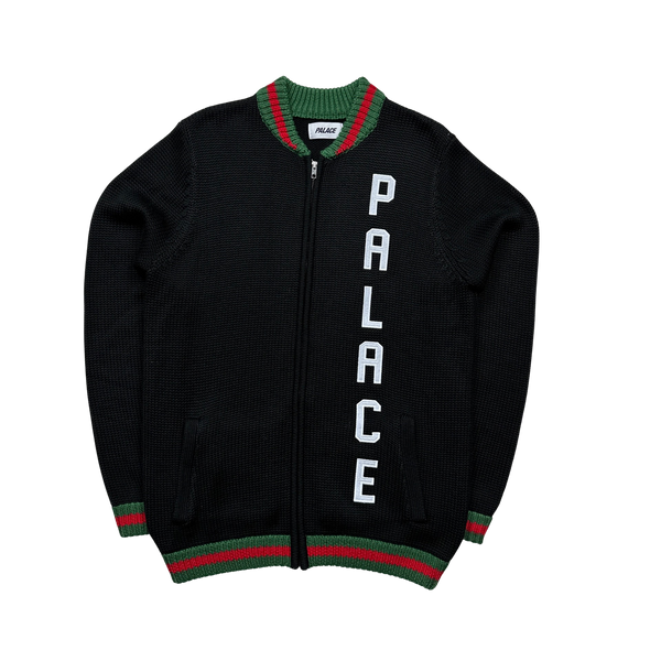 Palace 'Gucci' Zipped Knitted Jumper - Large