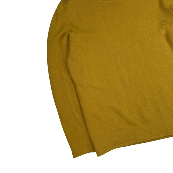 Stone Island 2018 Mustard Wool Blend Crewneck Jumper - Large