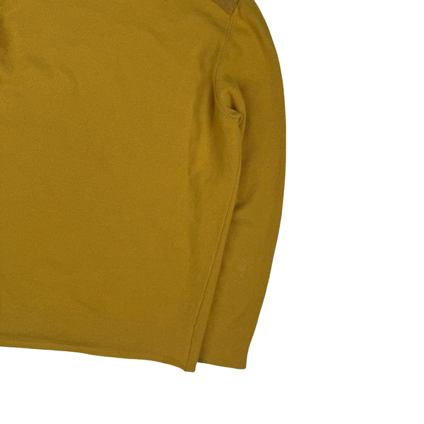 Stone Island 2018 Mustard Wool Blend Crewneck Jumper - Large