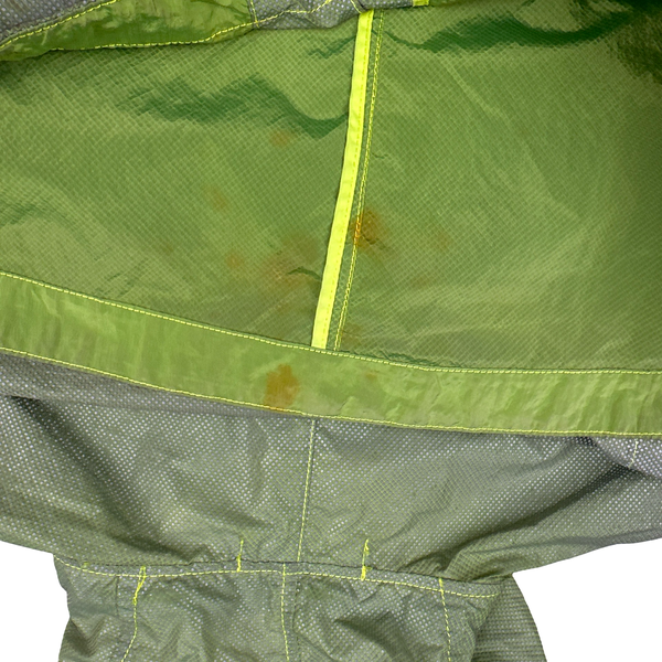 Stone Island 2016 Green Silver Pixel Reflective Hooded Jacket - Medium