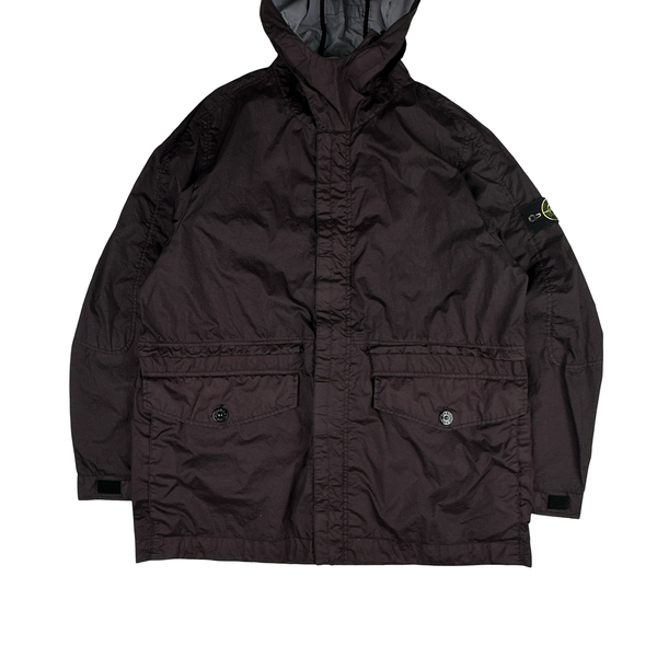 STONE  3L-TC ボンバージャケット ブラックXXLサイズ Stone Island Dark Purple Membrana 3L TC Summer Jacket - XXL