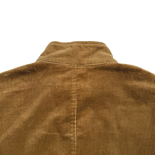 Ralph Lauren Tan Brown Corduroy Cotton Lined Zipped Jacket - Medium