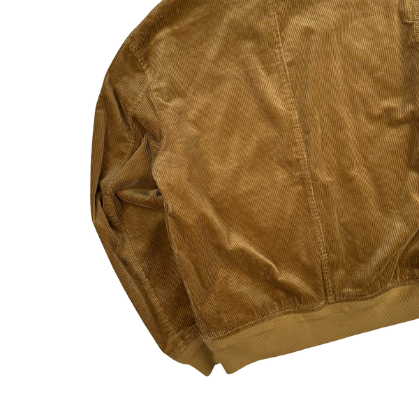 Ralph Lauren Tan Brown Corduroy Cotton Lined Zipped Jacket - Medium