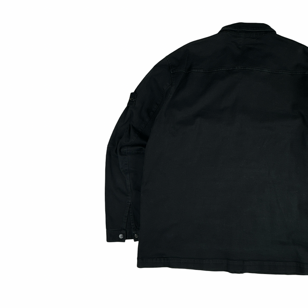 Stone Island 2018 Black Cotton Overshirt Jacket - 3XL