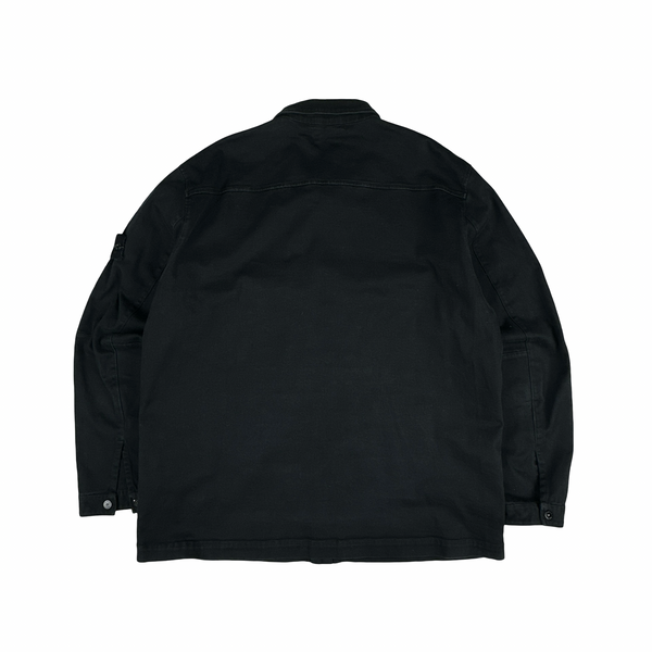 Stone Island 2018 Black Cotton Overshirt Jacket - 3XL