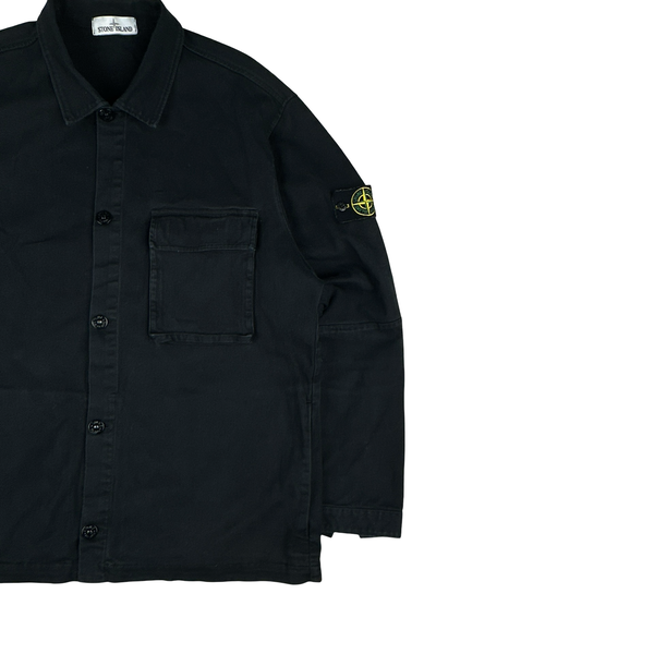 Stone Island 2018 Black Cotton Overshirt Jacket - 3XL