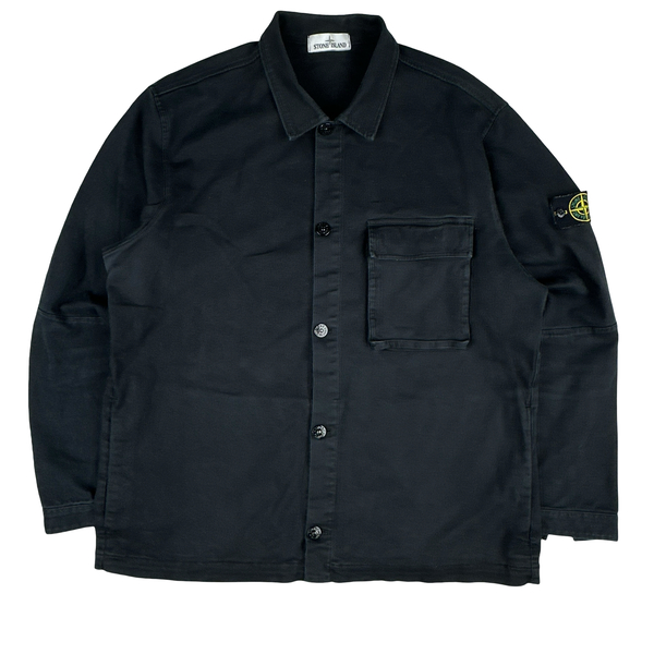 Stone Island 2018 Black Cotton Overshirt Jacket - 3XL
