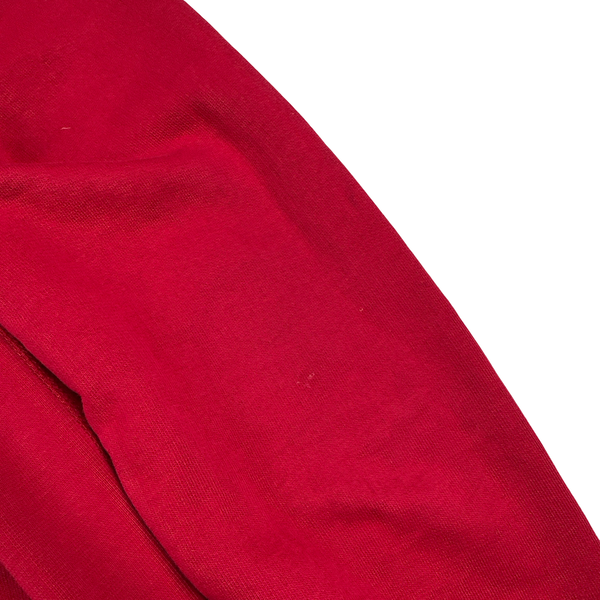 Prada Red Cotton Red Tab Pullover Hoodie - Large