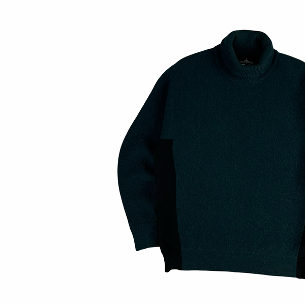 Stone Island Alpaca Wool Shadow Project Thick Roll Neck Knit - Medium
