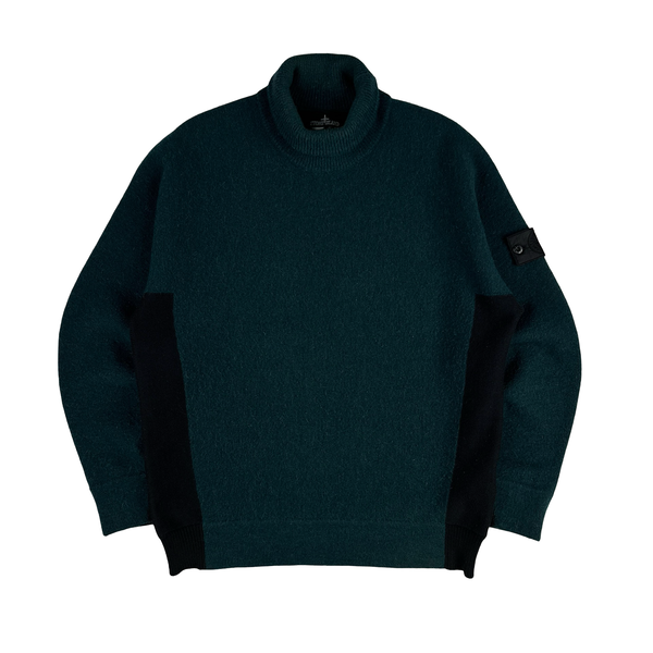 Stone Island Alpaca Wool Shadow Project Thick Roll Neck Knit - Medium