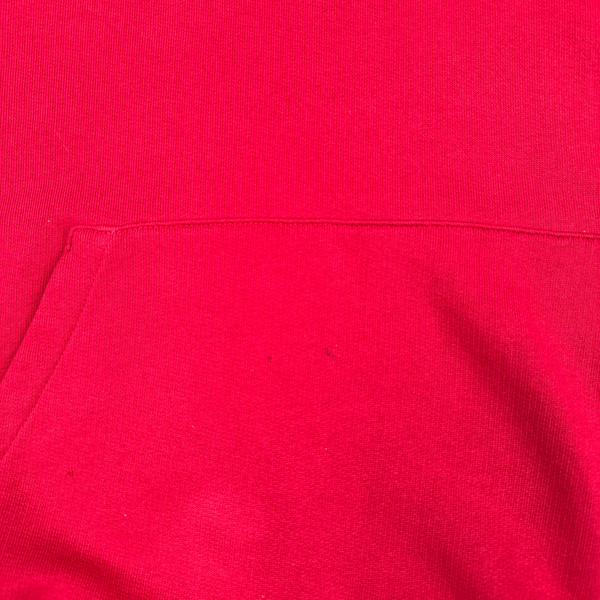 Prada Red Cotton Red Tab Pullover Hoodie - Large