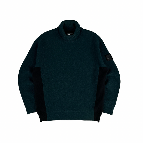 Stone Island Alpaca Wool Shadow Project Thick Roll Neck Knit - Medium