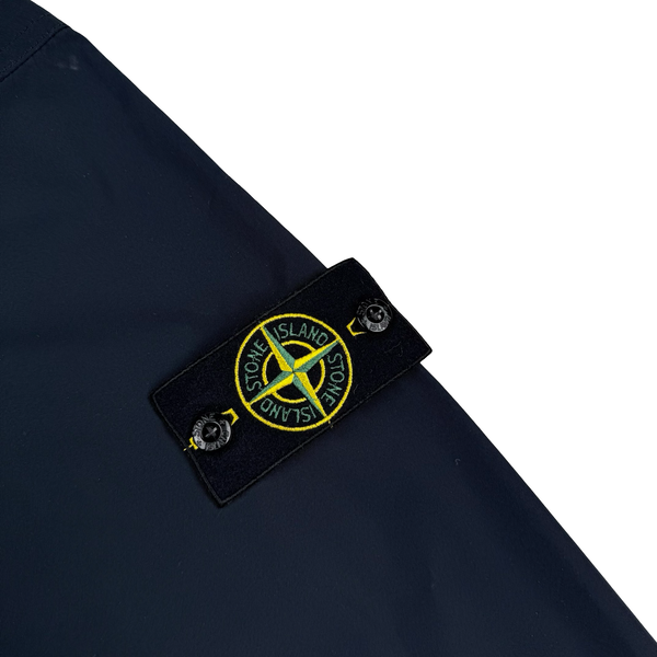 Stone Island 2025 Navy Micro Twill Nylon Jacket - Small