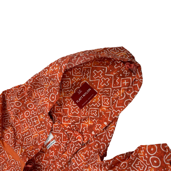 CP Company Burnt Orange Inca Flatt Nylon Lightweight Goggled Jacket - Large