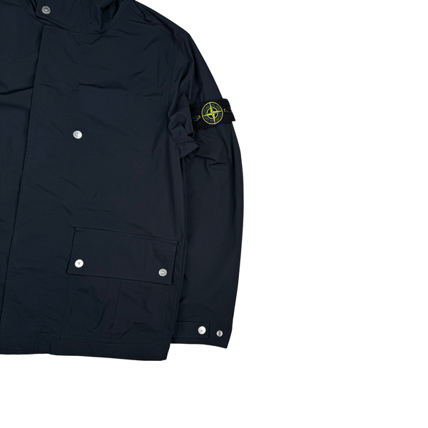 Stone Island 2025 Navy Micro Twill Nylon Jacket - Small