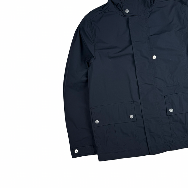 Stone Island 2025 Navy Micro Twill Nylon Jacket - Small