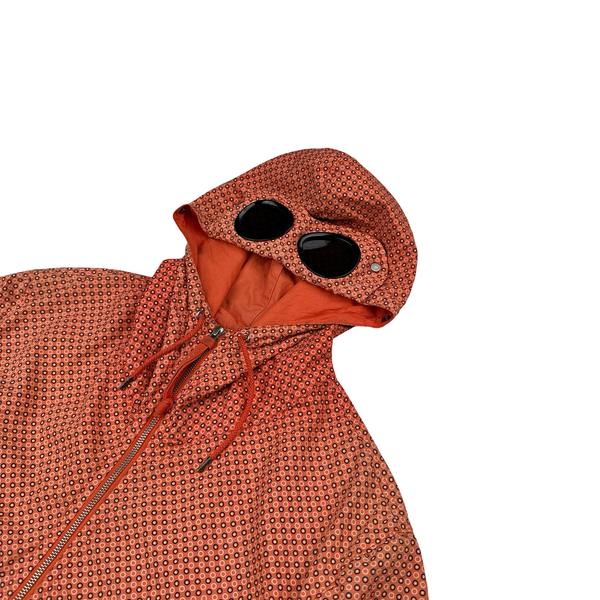 CP Company Orange Circle Print Goggle Cotton Jacket - XL