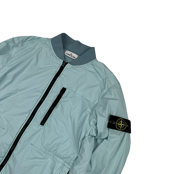 Stone Island 2022 Baby Blue Nylon Skin Touch TC Polartec Jacket - Medium