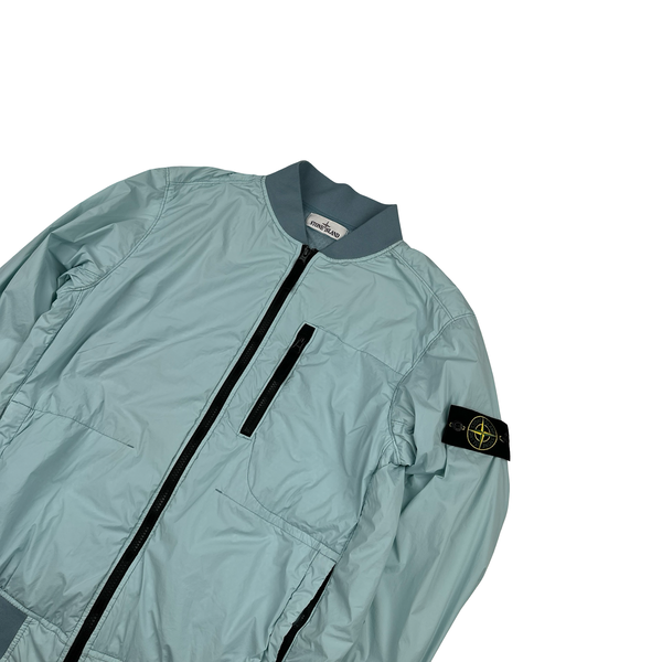Stone Island 2022 Baby Blue Nylon Skin Touch TC Polartec Jacket - Medium