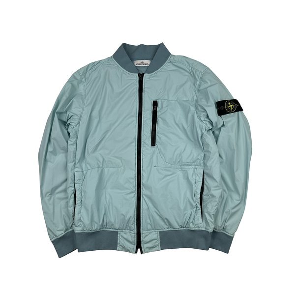 Stone Island 2022 Baby Blue Nylon Skin Touch TC Polartec Jacket - Medium
