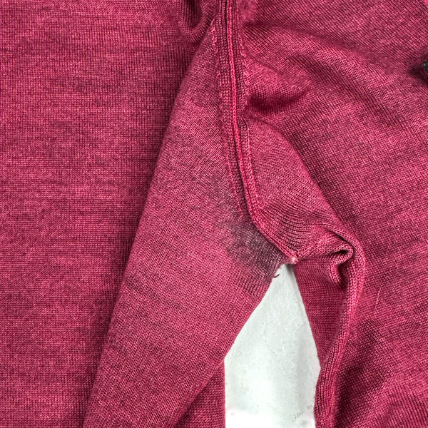 Stone Island 2018 Crimson Garment Dyed Knit Jumper - 3XL