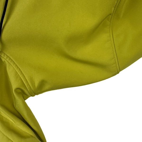 CP Company Yellow Soft Shell R Goggle Hooded Zipped Jacket - XL