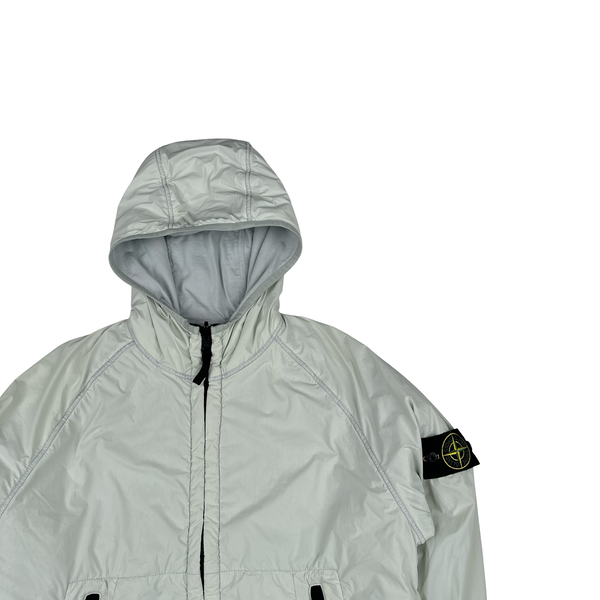 Stone Island 2022 Light Blue Comfort Tech Composite Reversible Polartec Jacket - Medium