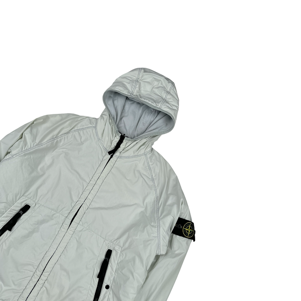 Stone Island 2022 Light Blue Comfort Tech Composite Reversible Polartec Jacket - Medium